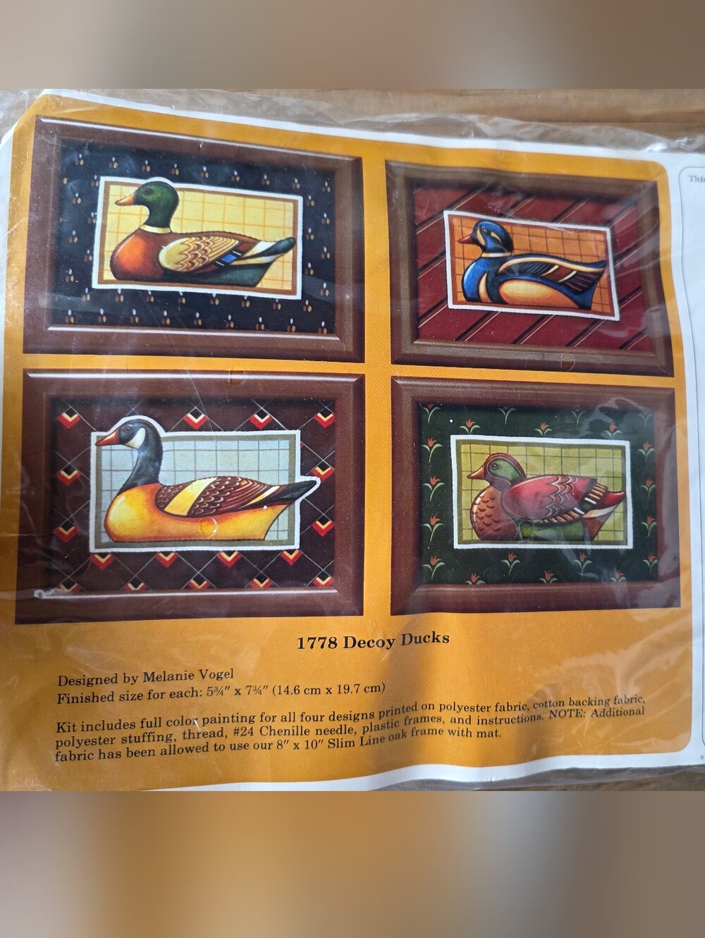 Vintage Needlepoint Sewing Pattern Decoy Ducks by The Creative  Circle #1778